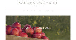 Desktop Screenshot of karnesorchard.com